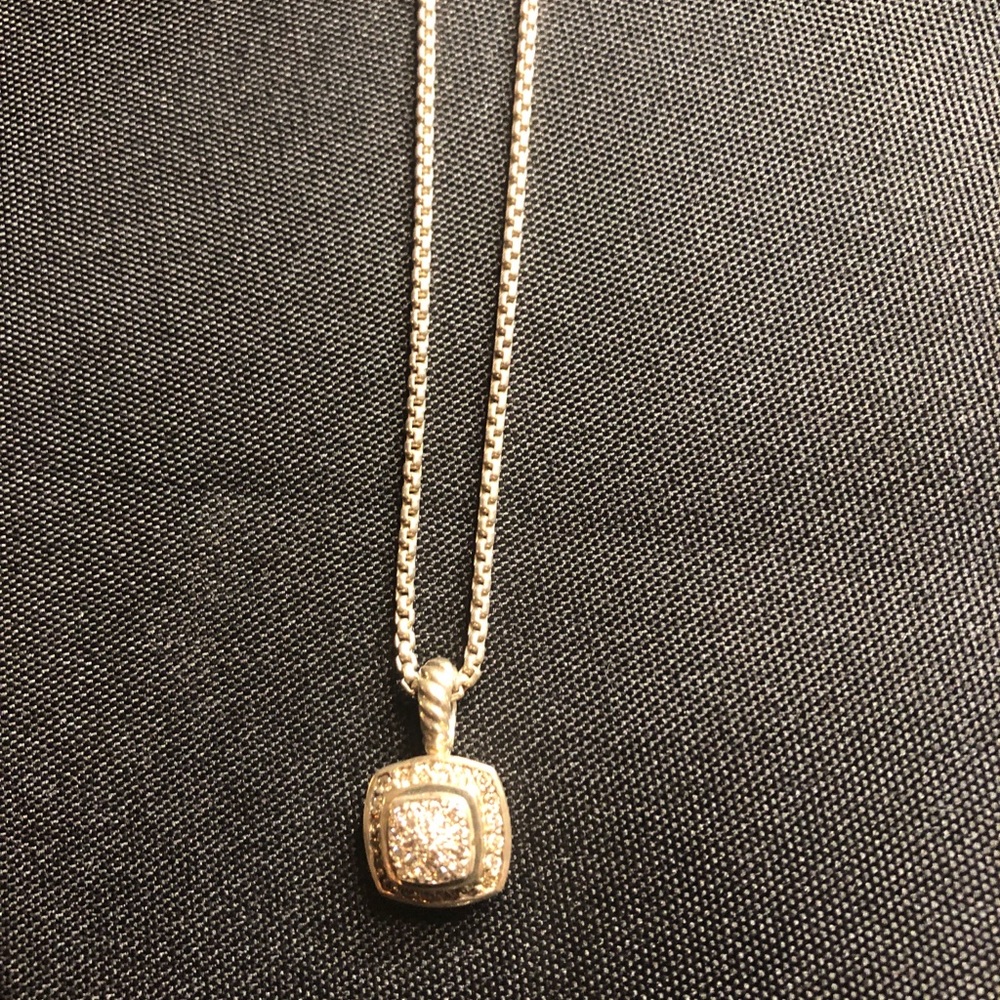 David Yurman Petite Albion Necklace with Diamonds -Excellent